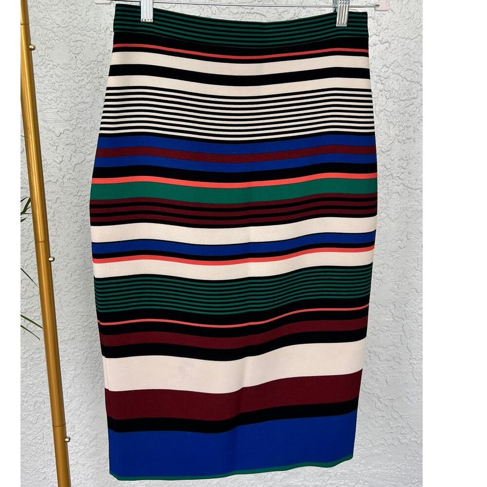 NWOT Badgley Mischka 2-Piece Striped Pencil Skirt & Sleeveless Top Set - Picture 5 of 13